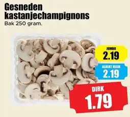 Dirk Gesneden kastanjechampignons aanbieding