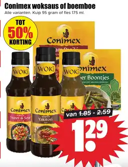 Dirk Conimex woksaus of boemboe aanbieding