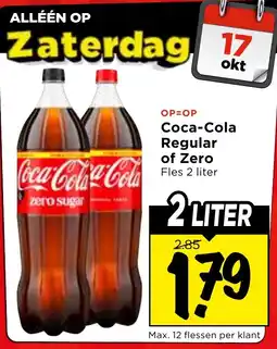 Vomar Voordeelmarkt Coca-Cola Regular of Zero aanbieding