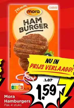 Vomar Voordeelmarkt Mora Hamburgers aanbieding