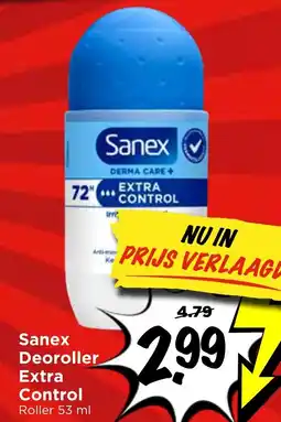 Vomar Voordeelmarkt Sanex Deoroller Extra Control aanbieding