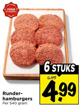 Vomar Voordeelmarkt Runder-hamburgers aanbieding
