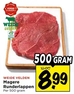 Vomar Voordeelmarkt Magere Runderlappen aanbieding
