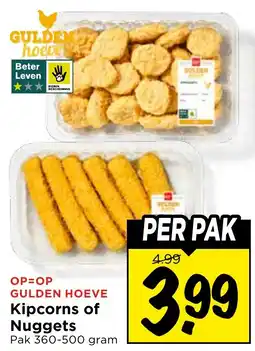 Vomar Voordeelmarkt Gulden Hoeve Kipcorns of Nuggets aanbieding