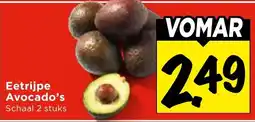 Vomar Voordeelmarkt Avocado's aanbieding