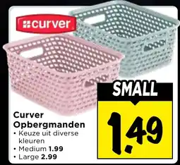 Vomar Voordeelmarkt Curver Opbergmanden aanbieding
