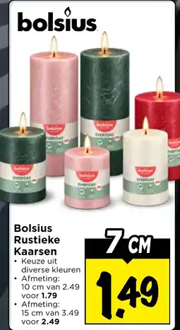 Vomar Voordeelmarkt Bolsius Rustieke Kaarsen aanbieding