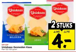 Vomar Voordeelmarkt Uniekaas Gesneden Kaas aanbieding