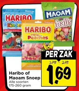 Vomar Voordeelmarkt Haribo of Maoam Snoep aanbieding
