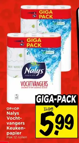 Vomar Voordeelmarkt Nalys Vocht-vangers Keuken-papier aanbieding