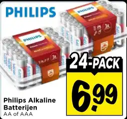 Vomar Voordeelmarkt Philips Alkaline Batterijen aanbieding