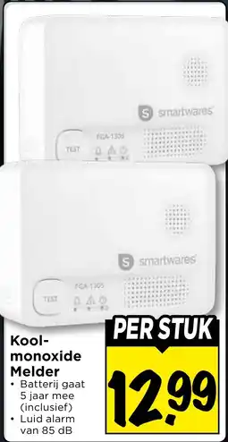 Vomar Voordeelmarkt Koolmonoxide Melder aanbieding