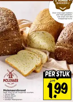 Vomar Voordeelmarkt Molenaersbrood aanbieding