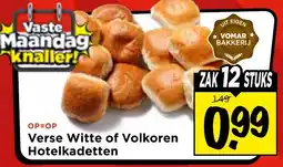 Vomar Voordeelmarkt Verse Witte of Volkoren Hotelkadetten aanbieding