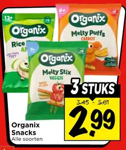 Vomar Voordeelmarkt Alle Organix Snacks aanbieding