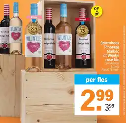 Albert Heijn Stormhoek Pinotage Malbec of Wijntje rosé bio aanbieding