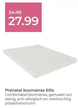 Prenatal Ellis prénatal boxmatras aanbieding