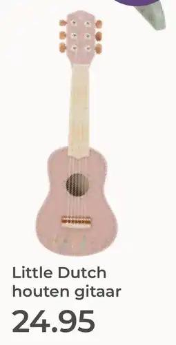 Prenatal Little Dutch houten gitaar aanbieding