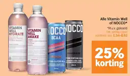Albert Heijn Alle Vitamin Well of NOCCO aanbieding