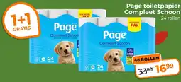 Trekpleister Page toilet papier Compleet Schoon aanbieding