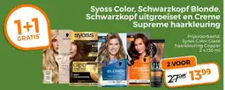 Trekpleister Syoss Color, Schwarzkopf Blonde, Schwarzkopf uitgroeiset en Creme Supreme haarkleuring aanbieding