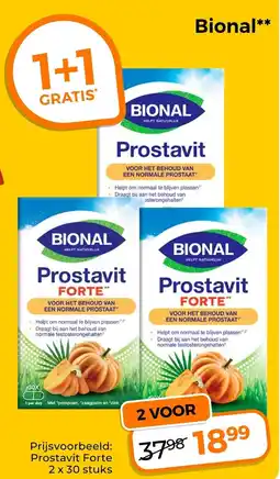 Trekpleister Bional Prostavit Forte aanbieding