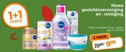 Trekpleister Nivea gezichtsverzorging en -reiniging aanbieding
