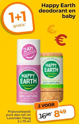 Trekpleister Happy Earth deodorant en baby aanbieding