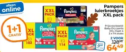 Trekpleister Pampers luierbroekjes XXL pack aanbieding