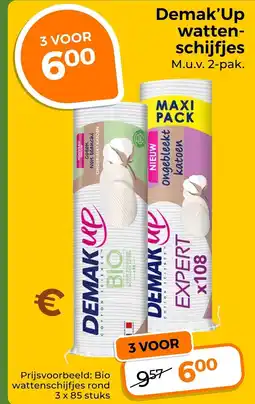 Trekpleister Demak'Up watten-schijfjes aanbieding