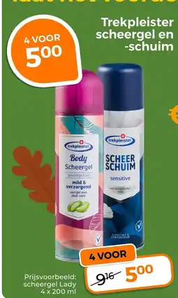 Trekpleister trekpleister scheergel en -schuim aanbieding