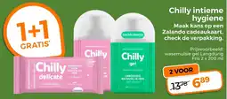 Trekpleister Chilly intieme hygiëne aanbieding