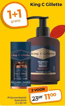 Trekpleister King C Gillette Baard & Huid Moisturizer aanbieding