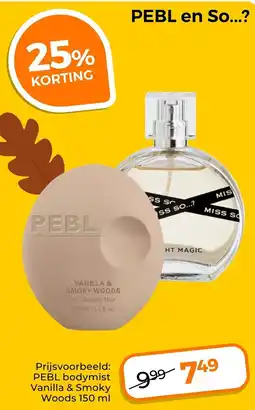 Trekpleister PEBL Vanilla & Smoky Woods aanbieding