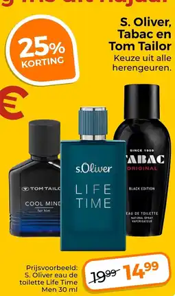 Trekpleister s.oliver tabac en tom tailor aanbieding
