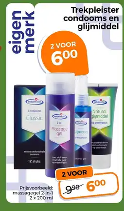 Trekpleister trekpleister condooms en glijmiddel aanbieding