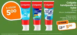 Trekpleister Colgate Tandpasta in Tube aanbieding