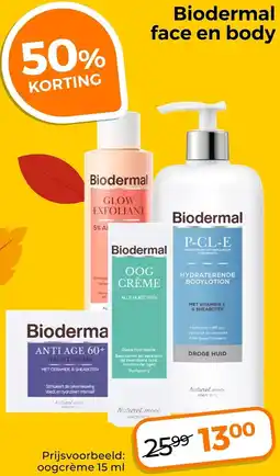 Trekpleister Biodermal face en body aanbieding