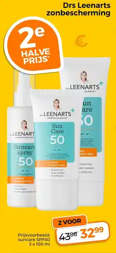 Trekpleister Drs Leenarts zonbescherming aanbieding