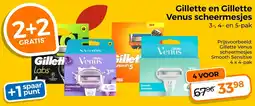 Trekpleister Gillette en Gillette Venus scheermesjes aanbieding
