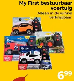 Trekpleister Dickie My First bestuurbaar voertuig aanbieding