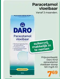 Trekpleister Daro paracetamol vloeibaar aanbieding
