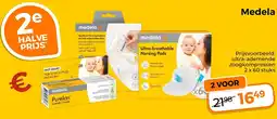 Trekpleister Medela ultra-ademende zoogkompresen aanbieding