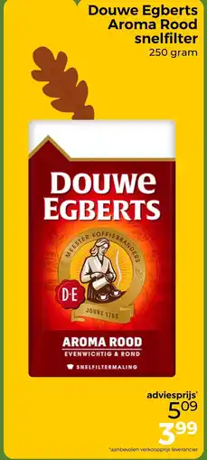 Trekpleister Douwe Egberts Aroma Rood snelfilter aanbieding
