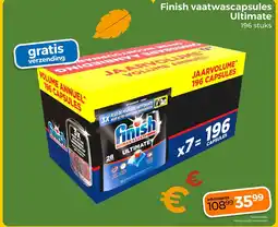 Trekpleister Finish vaatwascapsules Ultimate aanbieding