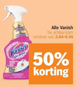 Albert Heijn Alle Vanish aanbieding