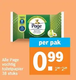 Albert Heijn Alle Page vochtig toiletpapier aanbieding