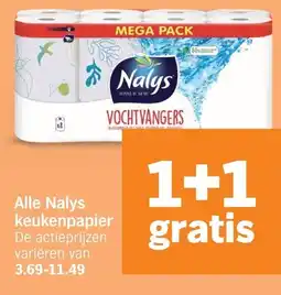 Albert Heijn Alle Nalys keukenpapier aanbieding