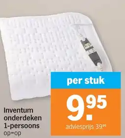 Albert Heijn Inventum onderdeken aanbieding