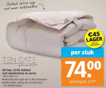 All-Year 15/85 dekbed met eendendons en veren